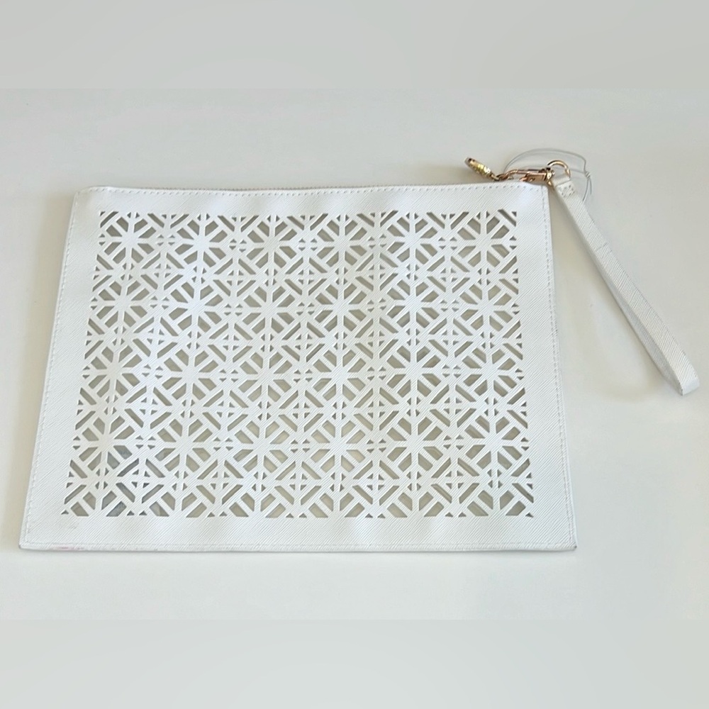 Tory Burch White Clutch Bag